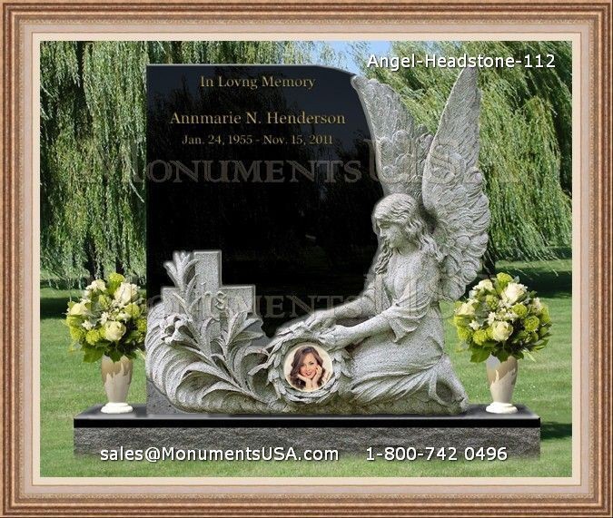 Man-Fishing-Design-On-Headstone