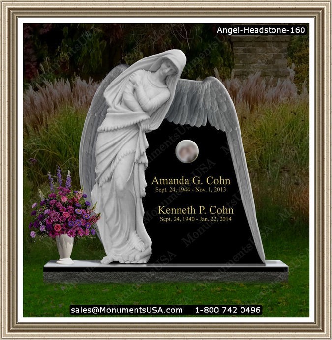 Headstone-One-Living-One-Deceased