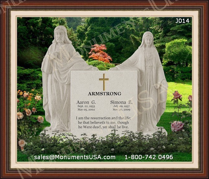 double headstone designs