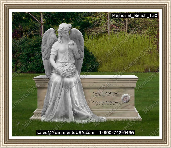 Cemetery-Bench-Granite-Engraved