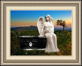    Funeral Monument Weeping Angel Figure 