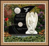    Heart Memorial Weeping Angel Figure 
