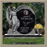    Grave Tombstone Weeping Angel Figure 