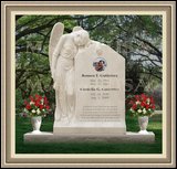    Grave Monument Weeping Angel Figure 