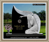    Grave Memorial Stones Weeping Angel Figure 