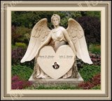    Grave Memorial Markers Weeping Angel Figure 