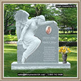    Headstones Cemetery Weeping Angel Figure 