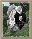    Grave Marker Weeping Angel Figure 