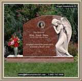    Grave Headstone Markers Weeping Angel Figure 