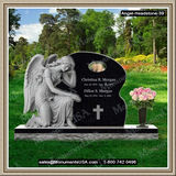    Headstone Layouts Weeping Angel Figure 