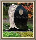    Headstone Grave Weeping Angel Figure 