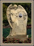    Granite Monument Weeping Angel Figure 