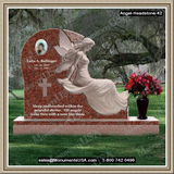    Headstone For Graves Weeping Angel Figure 