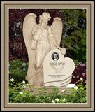    Granite Headstones Weeping Angel Figure 