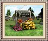    Lamb Book Of Life Headstone Marker 