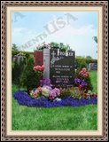    Lamb Book Of Life Grave Stone 