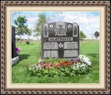    Lamb Book Of Life Cemetery Grave Marker 