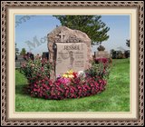    Lamb Book Of Life Headstone For Graves 