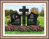   Christian Cross Icon Headstones Design 