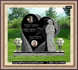   Christian Cross Icon Memorial Garden Stone 