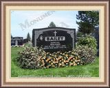   Christian Cross Icon Granite Memorial 