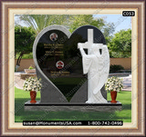   Christian Cross Icon Granite Memorial Headstones 