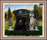   Christian Cross Icon Granite Memorial Monuments 