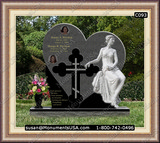   Christian Cross Icon Gravestone Design 