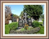   Christian Cross Icon Headstone For Grave 