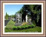   Christian Cross Icon Headstone Marker 