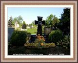   Christian Cross Icon Headstone Monuments 