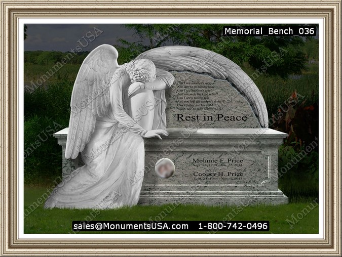 Memorial Bench 036 Memorial Benches Headstone Gravestone