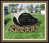    Flower Logo Design Burial Monument 