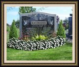    Flower Logo Design Burial Stones 
