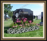    Flower Logo Design Cemetary Head Stones 