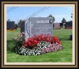    Flower Logo Design Cemetary Headstones 