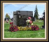    Flower Logo Design Cemetary Memorials 