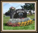    Flower Logo Design Cemetary Monuments 