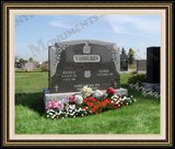    Flower Logo Design Cemetery Grave Markers 