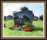    Flower Logo Design Cemetery Head Stones 