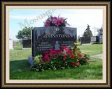    Flower Logo Design Cemetery Headstones 