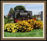    Flower Logo Design Cemetery Monuments 