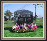    Flower Logo Design Cemetery Tombstones 