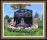    Flower Graphic Design Tombstone Headstone 