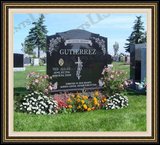    Flower Graphic Design Tombstone Memorials 