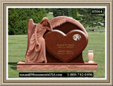    Shape Of A Heart Memorial Stone 