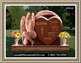    Shape Of A Heart Headstone Markers 