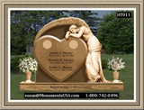    Shape Of A Heart Memorials Headstones 