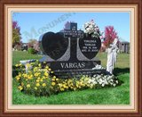    Shape Of A Heart Memorial Grave Markers 