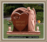    Shape Of A Heart Headstone Monuments 